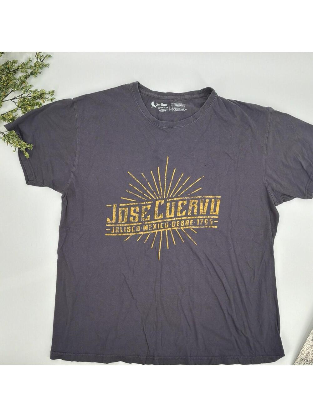 José Cuervo Dark Gray Graphic Cotton Tee Shirt Size Xl